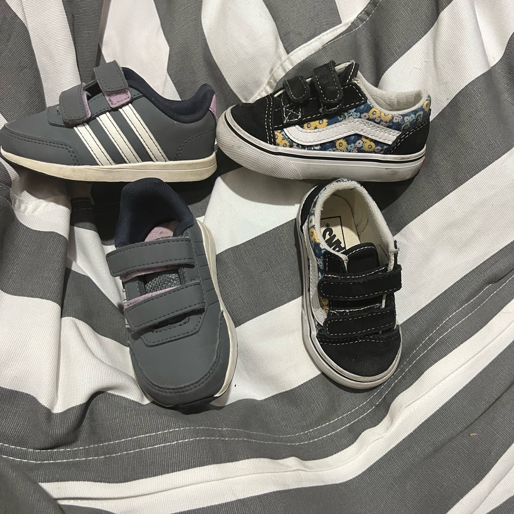 Adidas and vans girl shoes